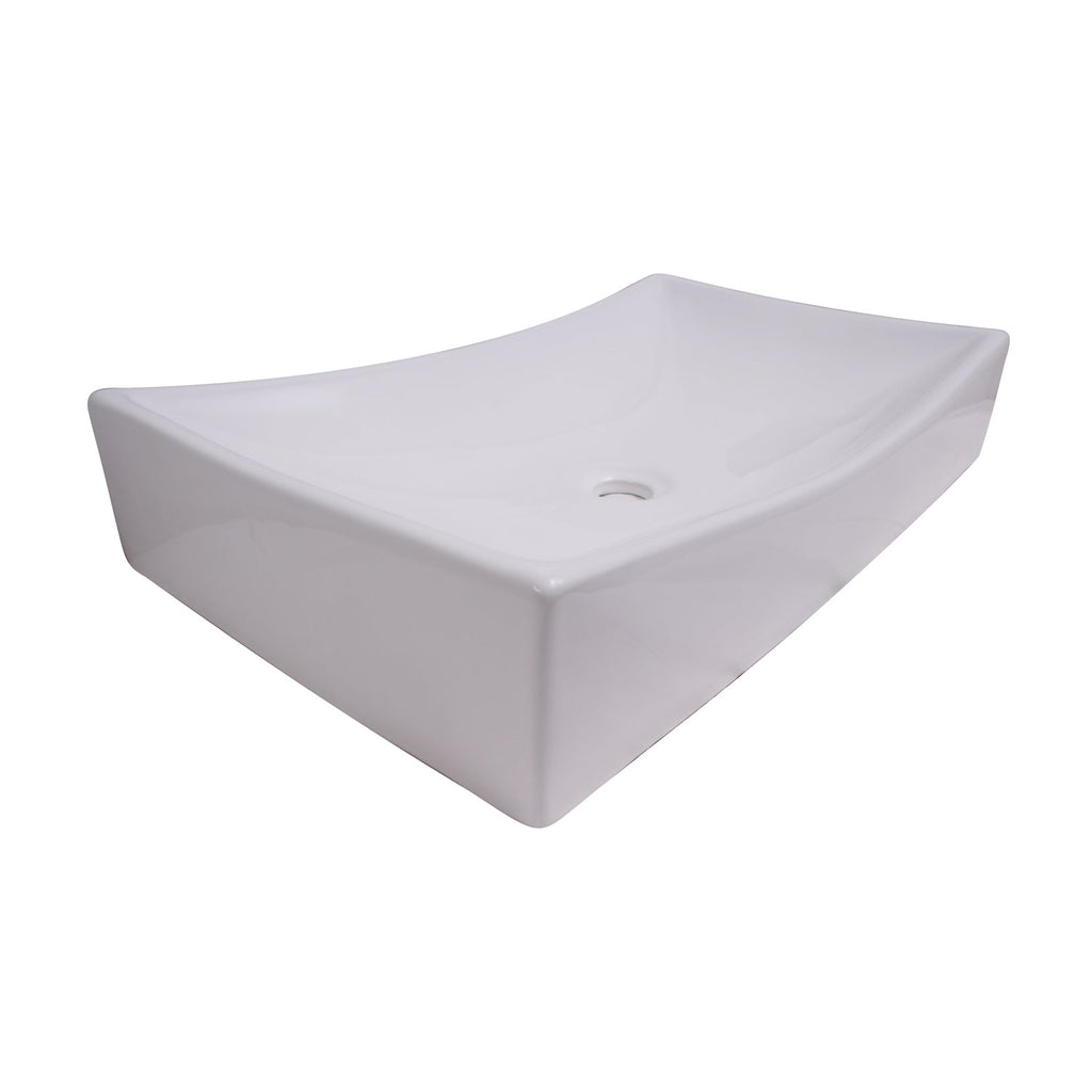 Barclay Styx 640 — Lavabo de Sobreponer Rectangular de Cerámica — imagen 2