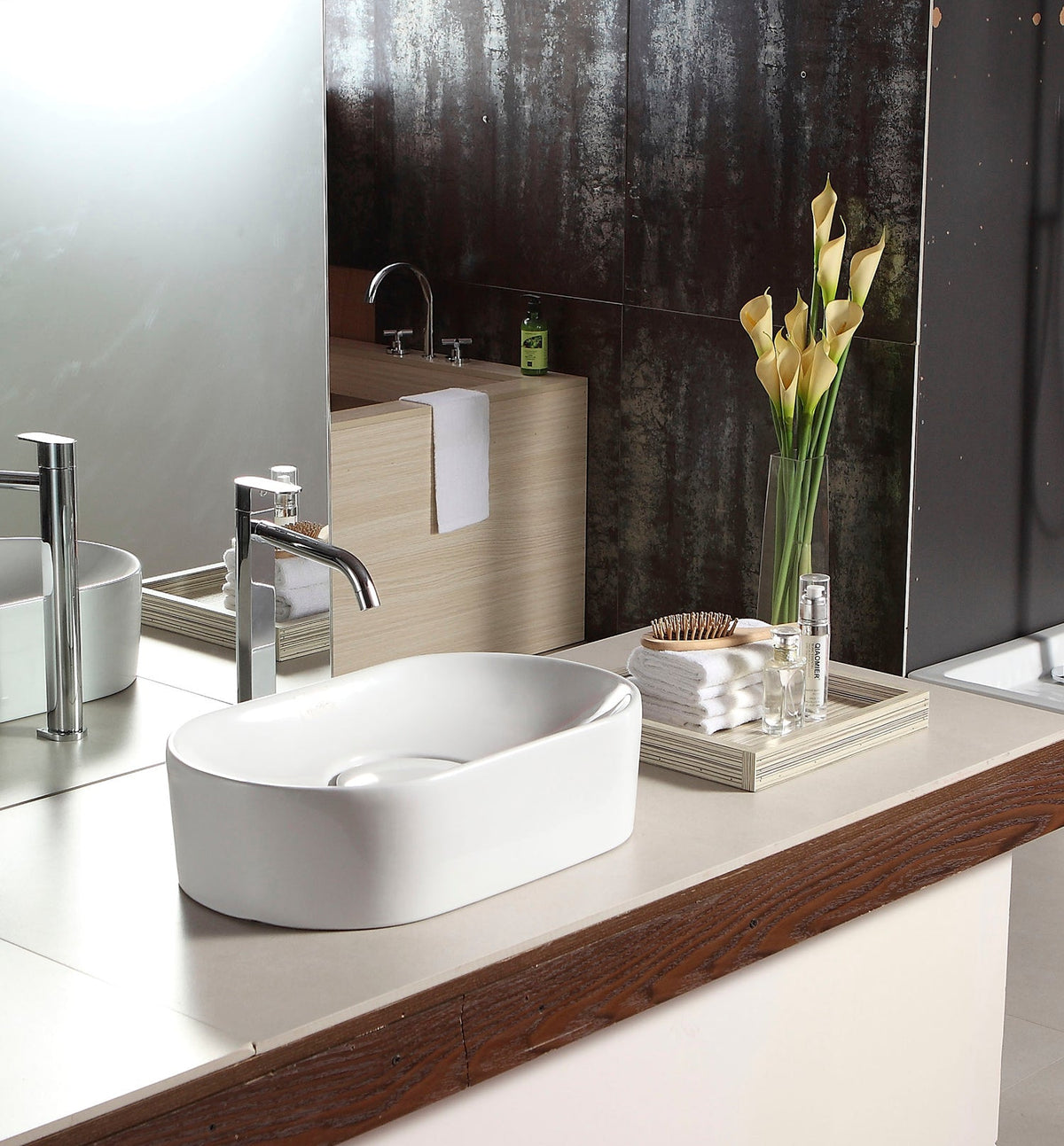 Barclay Honora — Lavabo de Sobreponer Oval de Cerámica — imagen 3
