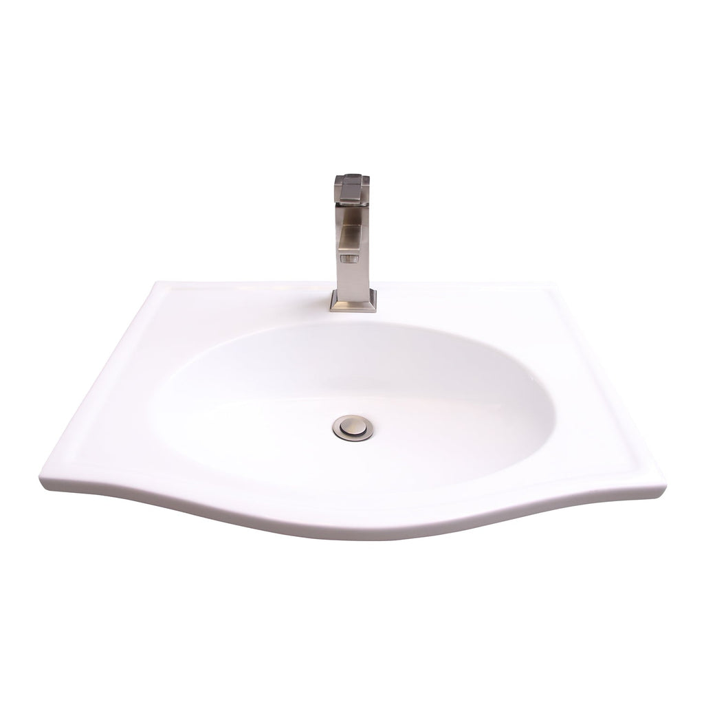 Barclay Carlisle 25" — Lavabo de Pared Rectangular de Cerámica — imagen 1