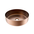 Barclay Kana 15" Steel — Lavabo de Sobreponer Redondo de Acero Inoxidable — imagen 4