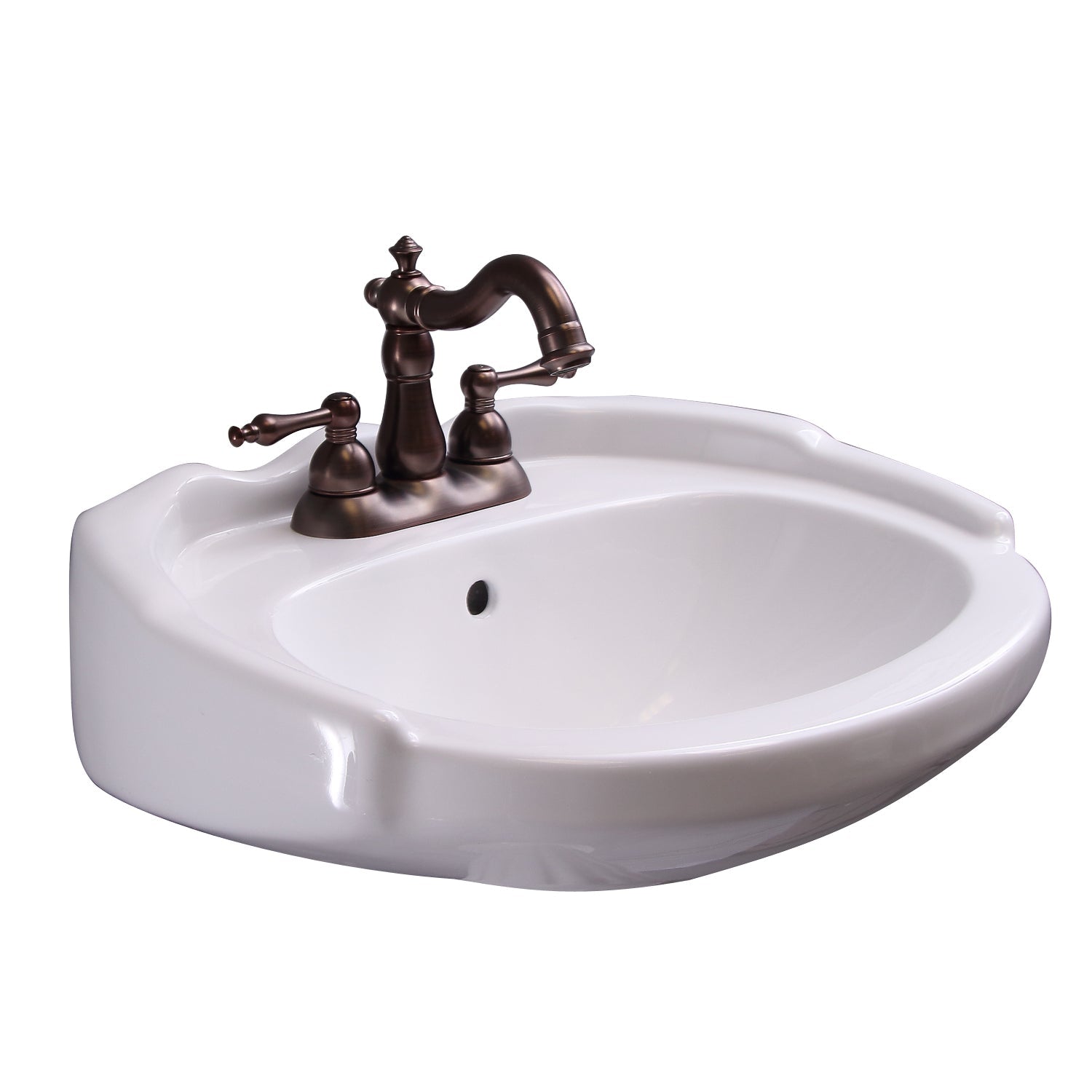Barclay Silvi 20" — Lavabo de Pared de Cerámica — imagen 2