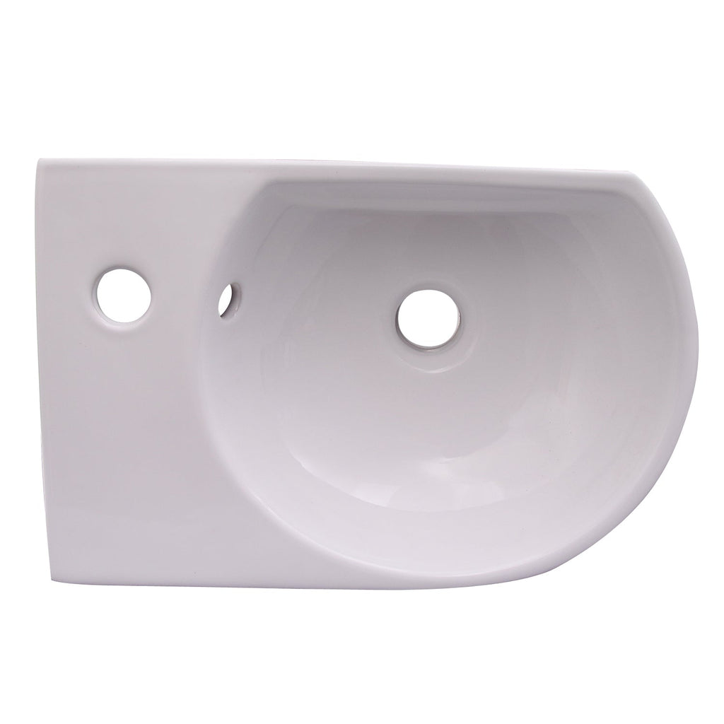 Barclay Ambia 16" — Lavabo de Pared de Cerámica — imagen 5