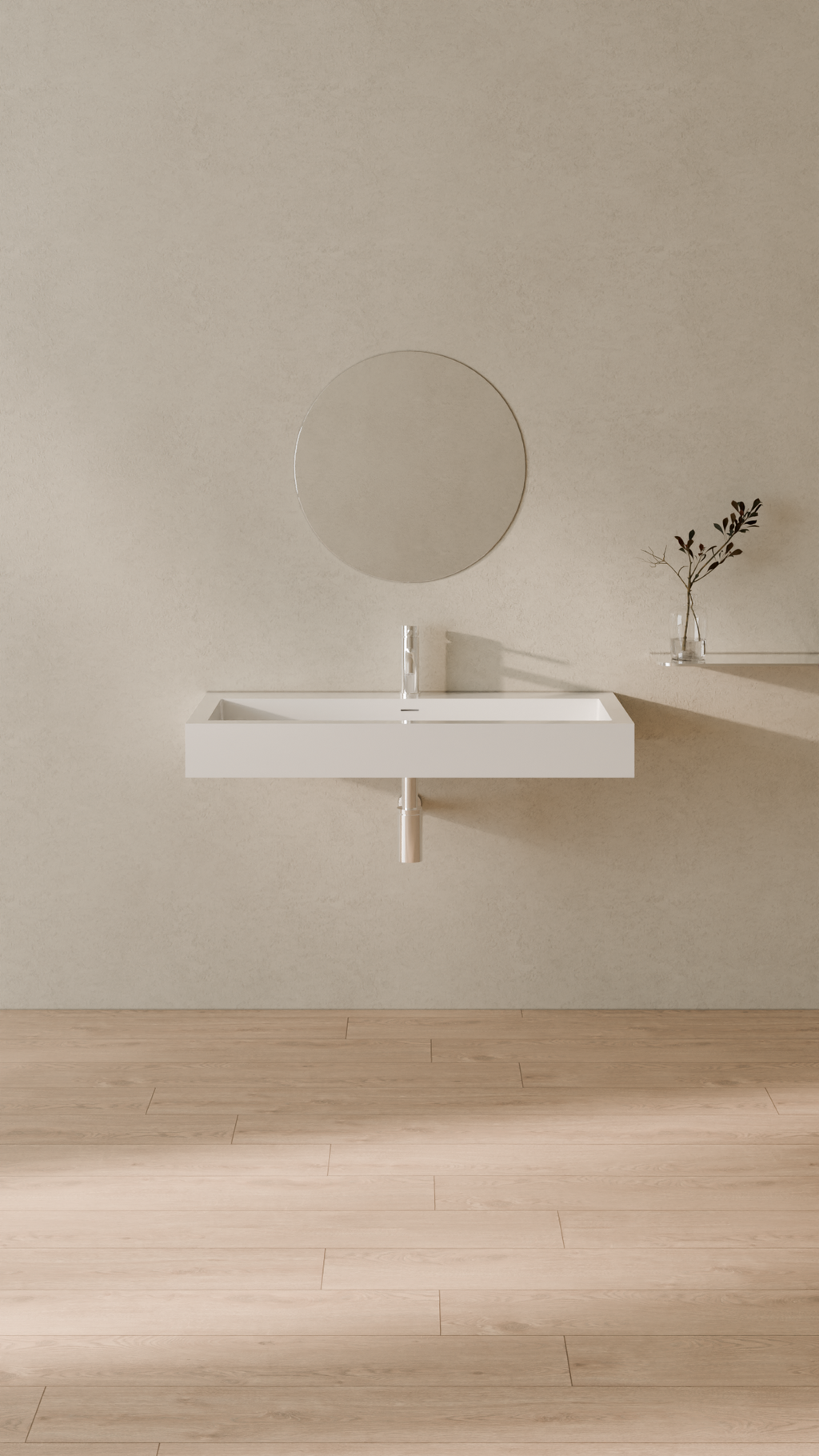 Badeloft Lavabo de Pared WT-06-XL