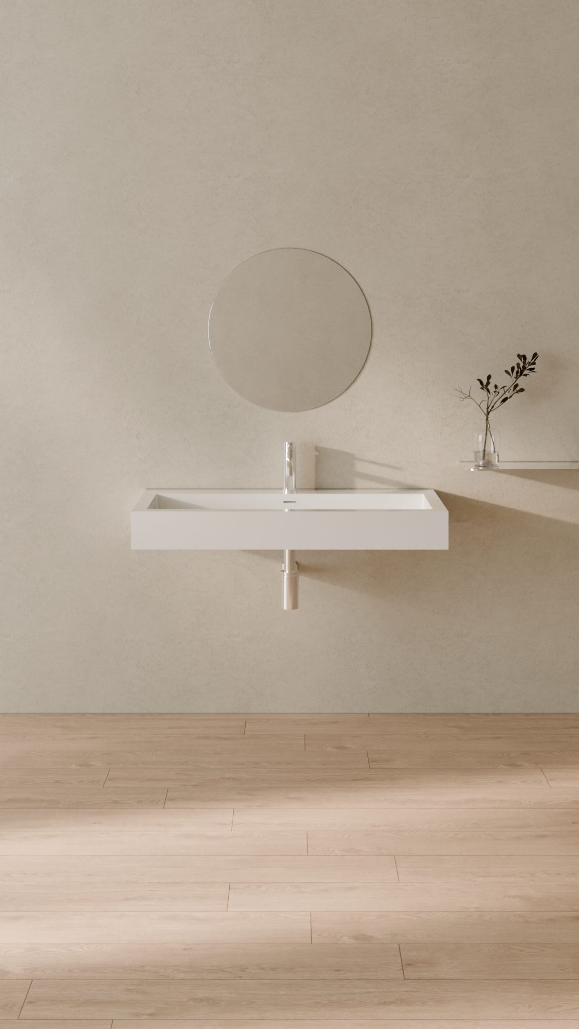 Badeloft Lavabo de Pared WT-06-XL