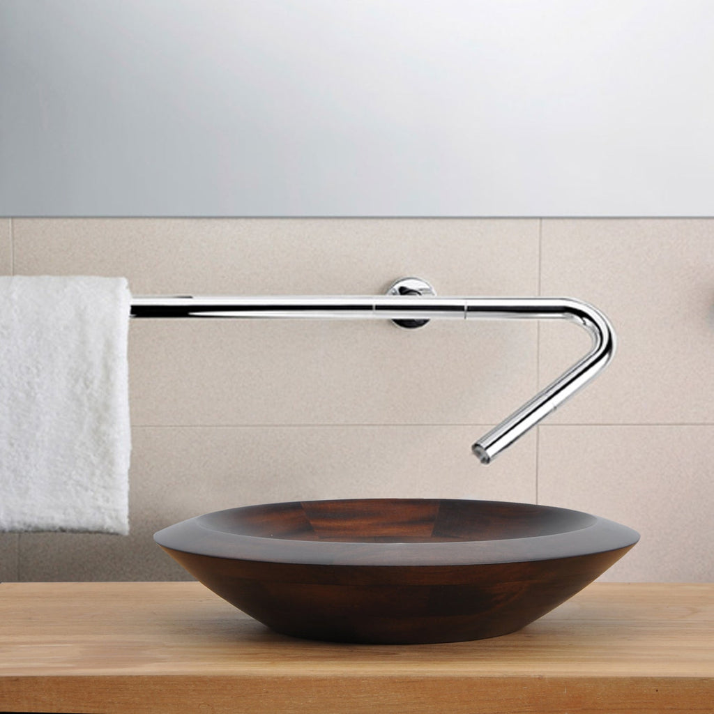 Barclay Lutari — Lavabo de Sobreponer Redondo de Madera — imagen 4