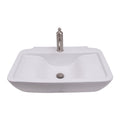 Barclay Leeds 25" — Lavabo de Sobreponer Rectangular de Cerámica — imagen 1