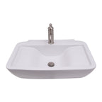 Barclay Leeds 25" — Lavabo de Sobreponer Rectangular de Cerámica — imagen 1