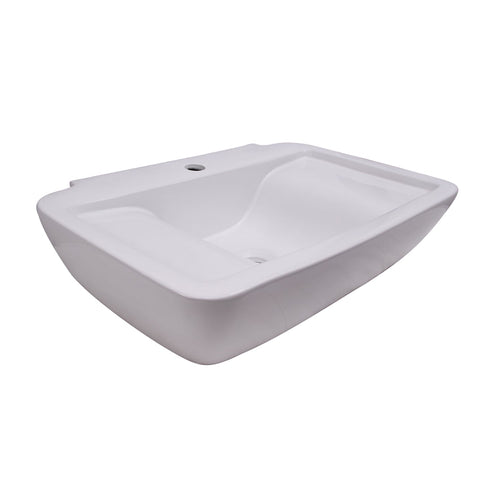 Barclay Leeds 25" — Lavabo de Sobreponer Rectangular de Cerámica — imagen 2