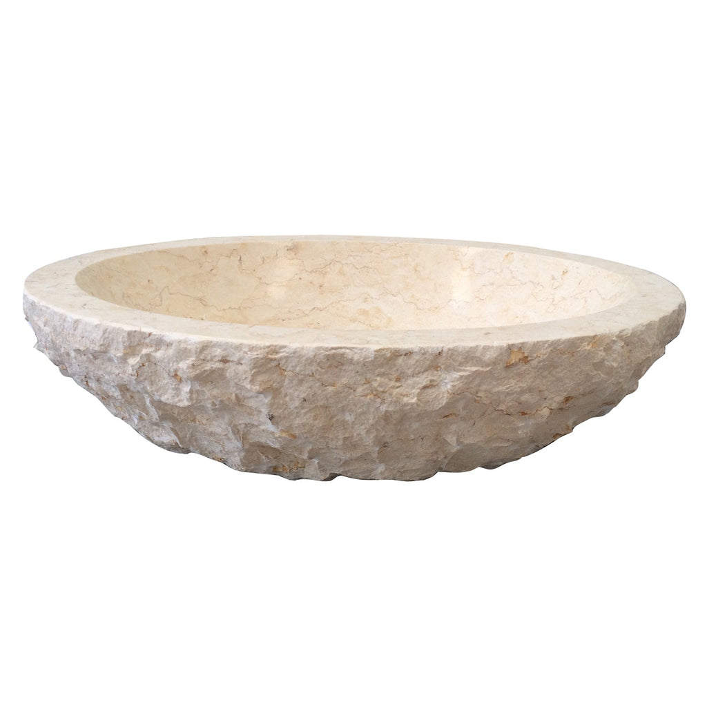 Barclay Bonette Chiseled — Lavabo de Sobreponer Oval de Mármol — imagen 2