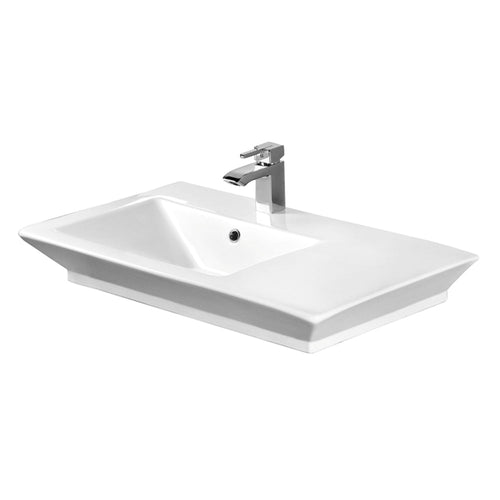 Barclay Opulence 31" Basin – “His” — Lavabo de Sobreponer Rectangular de Fireclay — imagen 1
