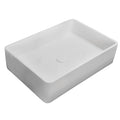 Barclay Leopold — Lavabo de Sobreponer Rectangular de Resina de Piedra — imagen 1