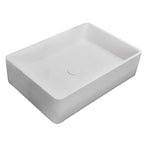 Barclay Leopold — Lavabo de Sobreponer Rectangular de Resina de Piedra — imagen 1