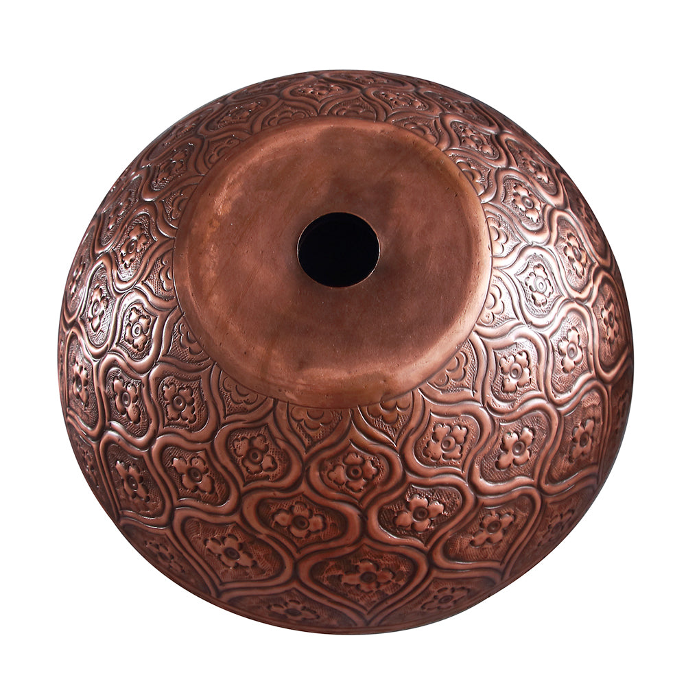 Barclay Addie Embossed — Lavabo de Sobreponer Redondo de Cobre — imagen 2