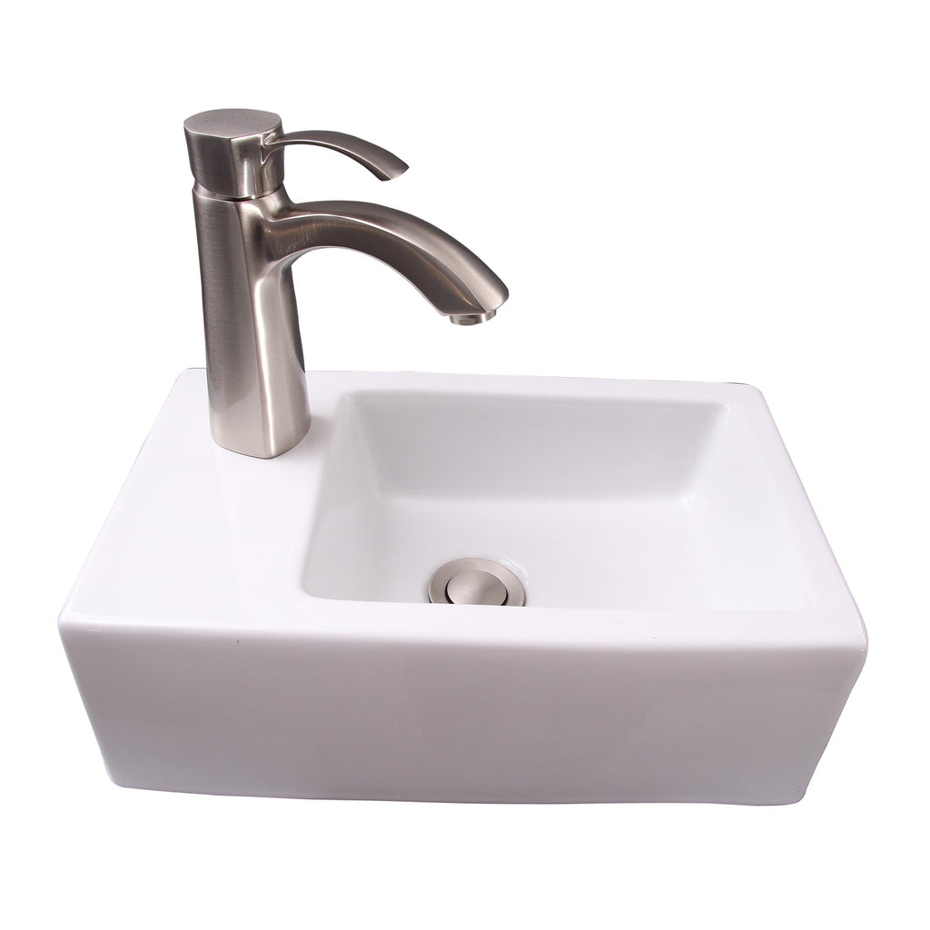 Barclay Avilla — Lavabo de Pared Rectangular de Cerámica — imagen 2