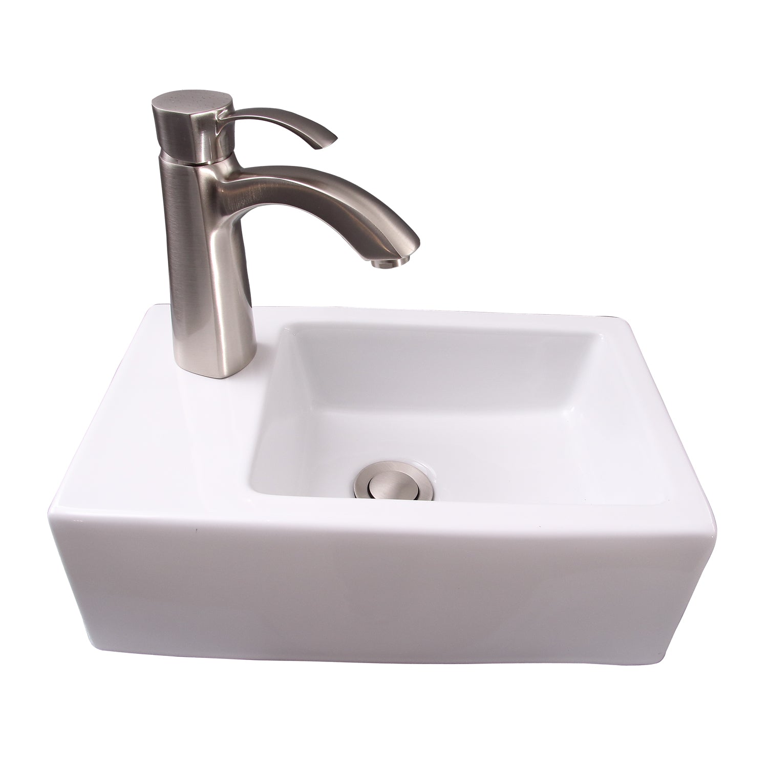 Barclay Avilla — Lavabo de Pared Rectangular de Cerámica — imagen 2