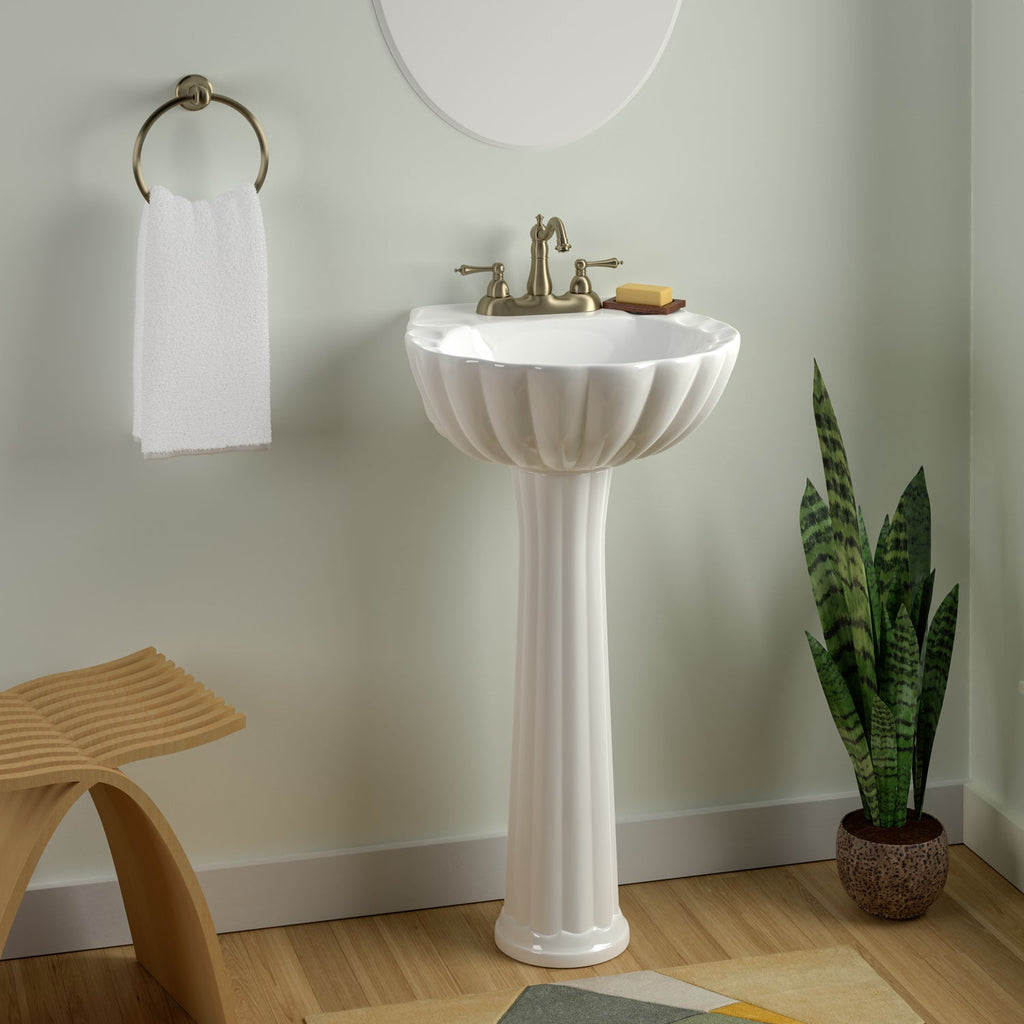 Barclay Bali — Lavabo con Pedestal de Cerámica — imagen 3