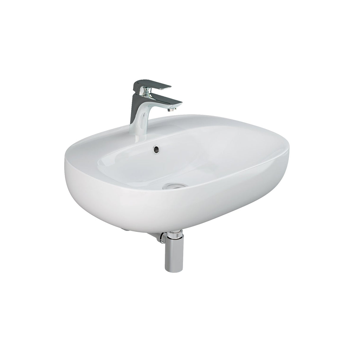 Barclay RAK Illusion 600 — Lavabo de Pared Oval de Cerámica — imagen 2