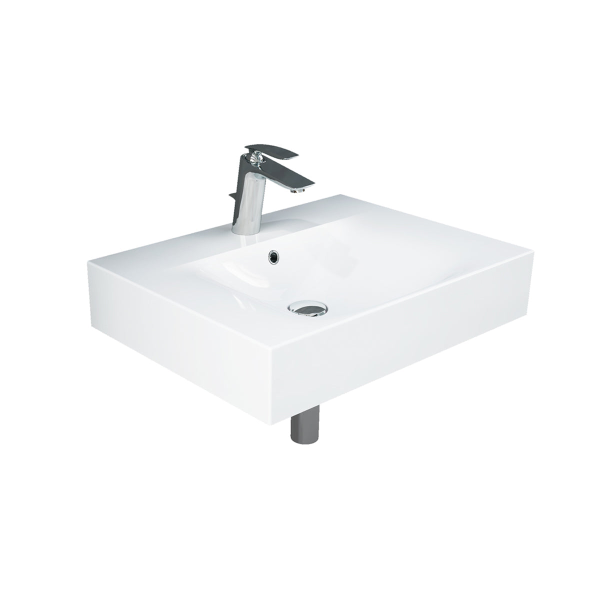 Barclay RAK Des 610 — Lavabo de Pared Rectangular de Fireclay — imagen 2
