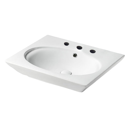 Barclay Opulence 23" Basin – “Hers” — Lavabo de Sobreponer Rectangular de Fireclay — imagen 1