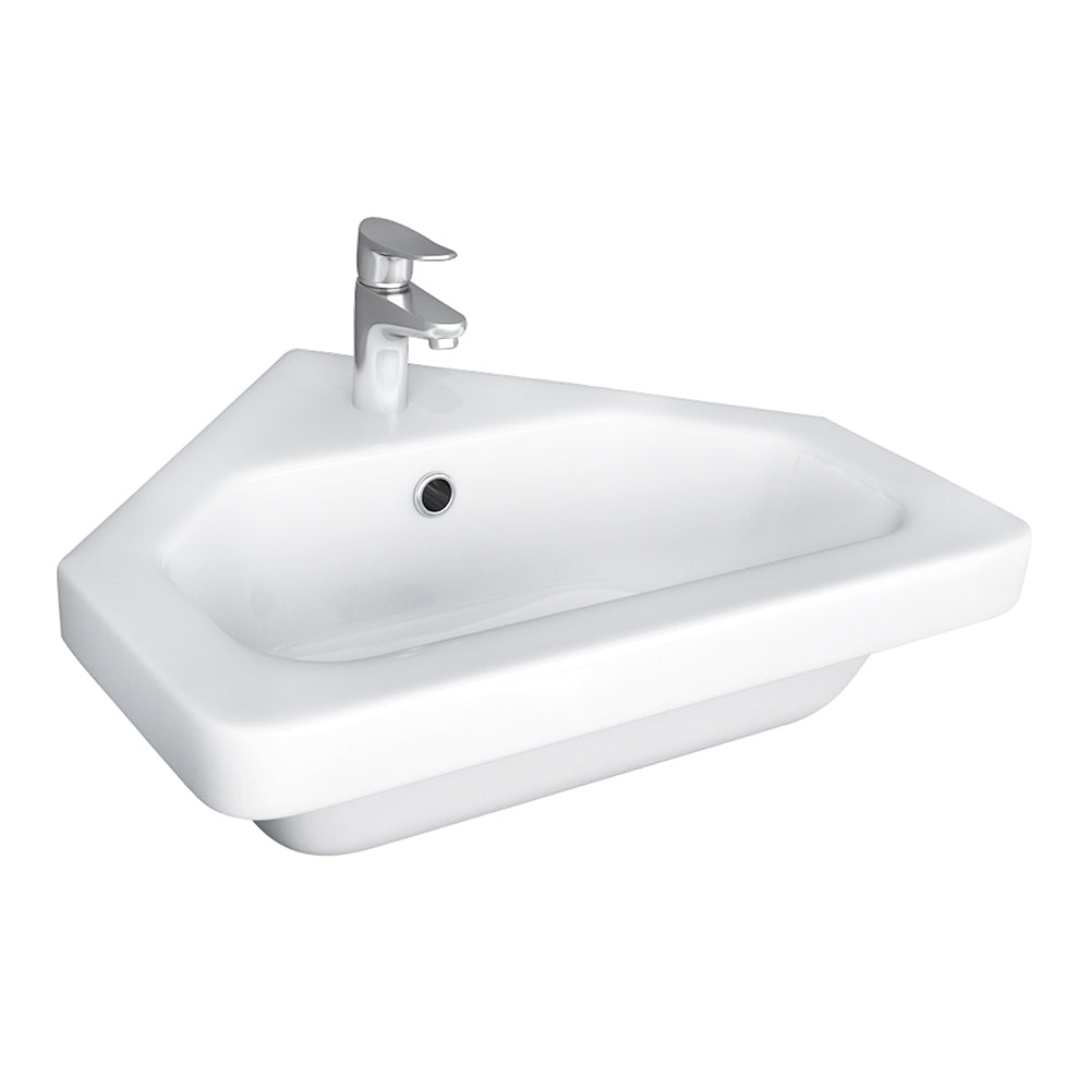 Barclay Resort — Lavabo Esquinero de Pared de Cerámica — imagen 1