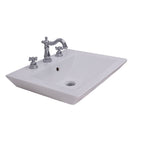 Barclay Opulence Basin – “His” — Lavabo de Pared Rectangular de Fireclay — imagen 2