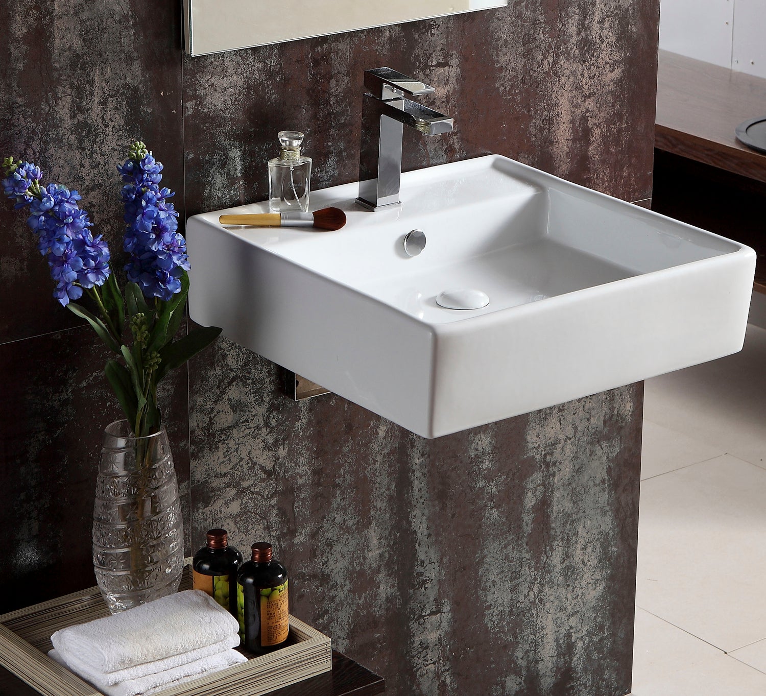 Barclay Markle — Lavabo de Pared Rectangular de Cerámica — imagen 3