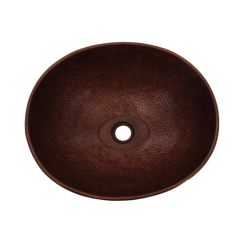 Barclay Haverhill 17" — Lavabo de Sobreponer Oval de Cobre — imagen 2