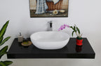 Barclay Divina — Lavabo de Sobreponer Oval de Resina de Piedra — imagen 3