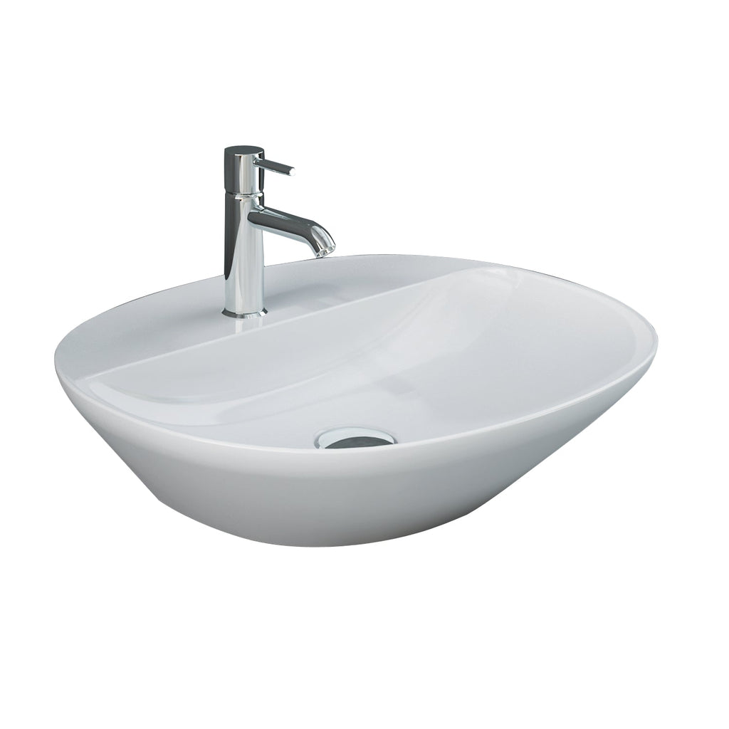Barclay RAK Variant — Lavabo de Sobreponer Oval de Cerámica · 5-521WH · 5-521WH — imagen 2
