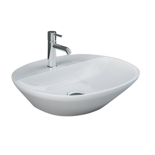 Barclay RAK Variant — Lavabo de Sobreponer Oval de Cerámica · 5-521WH · 5-521WH — imagen 2