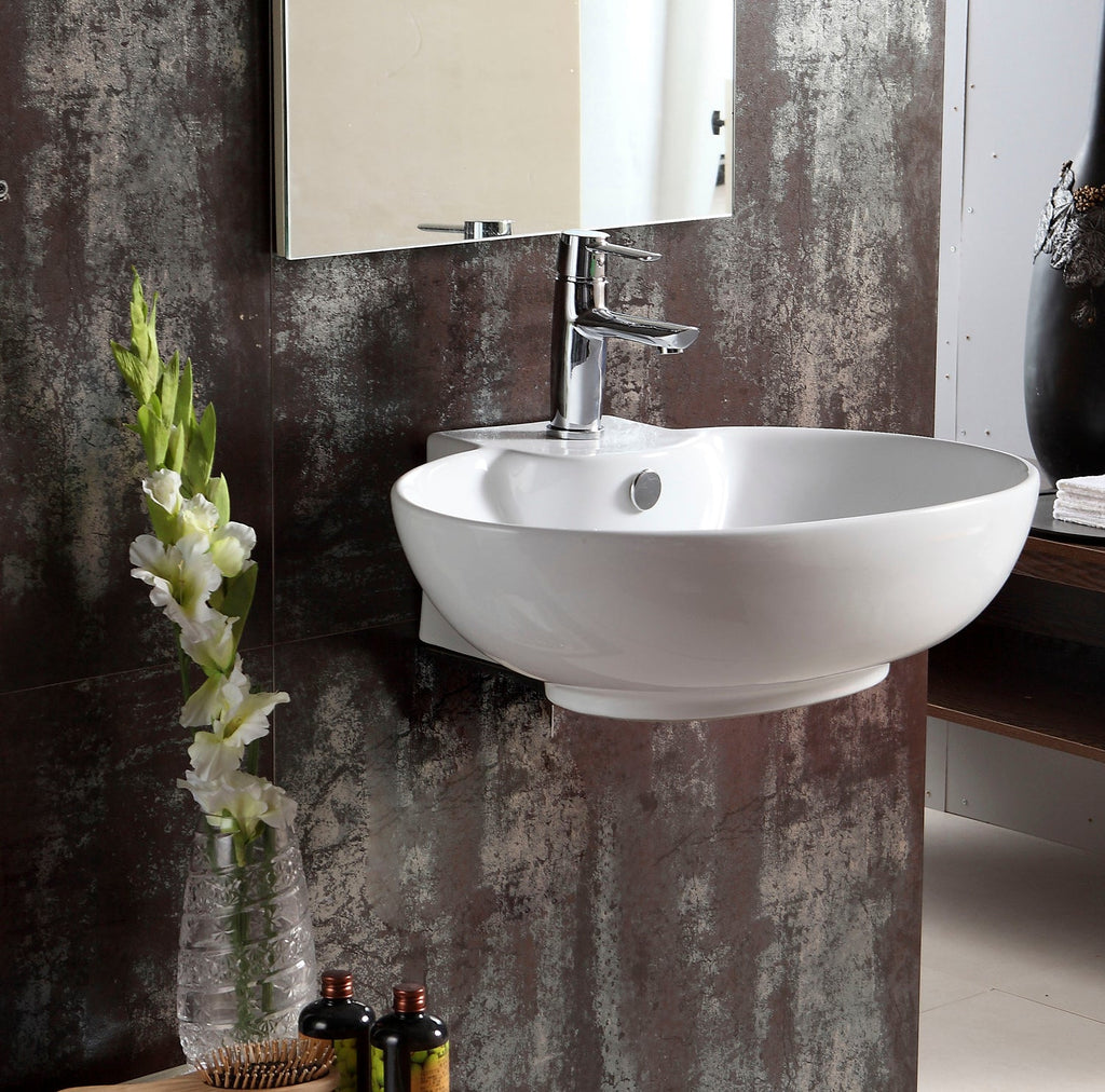 Barclay Boswell 23" — Lavabo de Pared de Cerámica — imagen 4