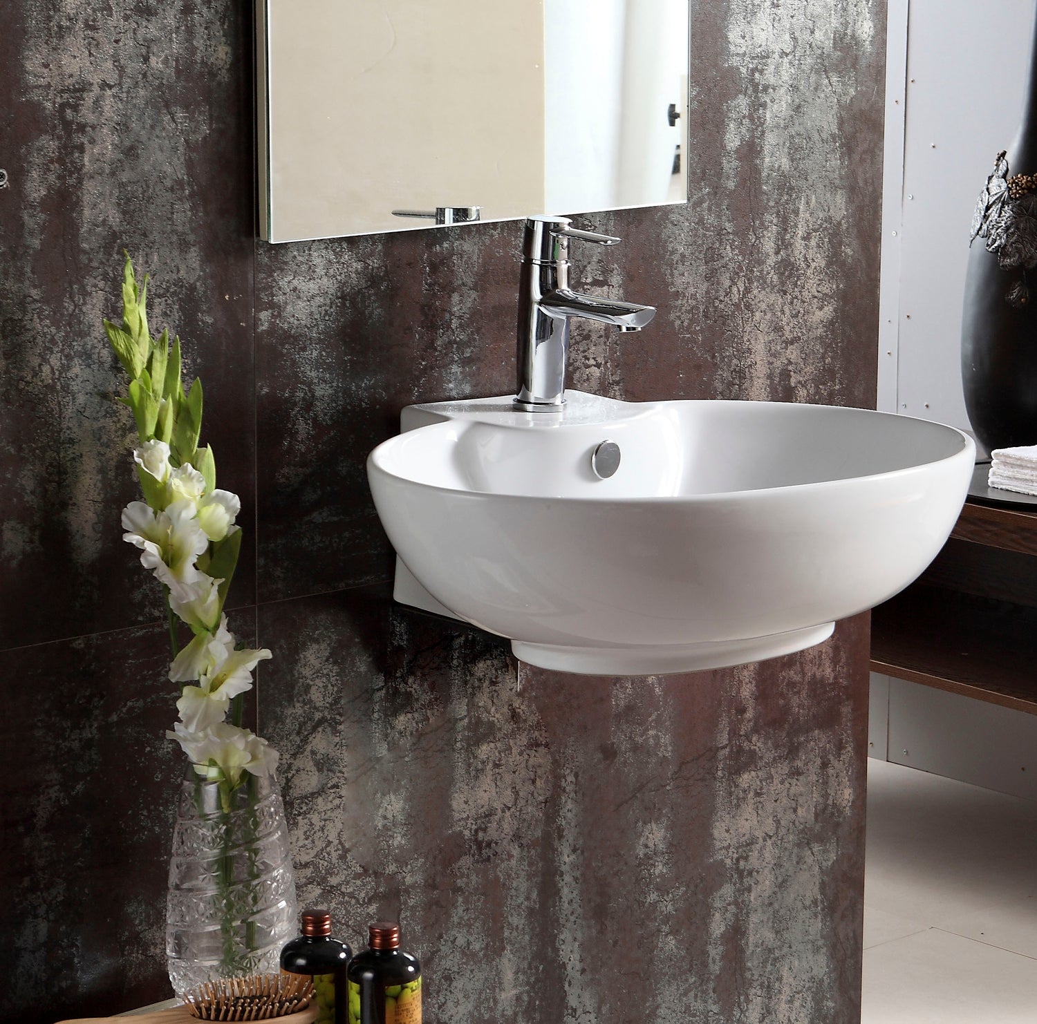 Barclay Boswell 23" — Lavabo de Pared de Cerámica — imagen 4