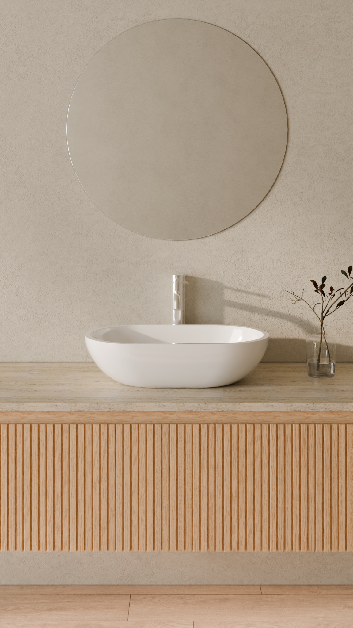 Badeloft Lavabo de Sobreponer Oval WB-02