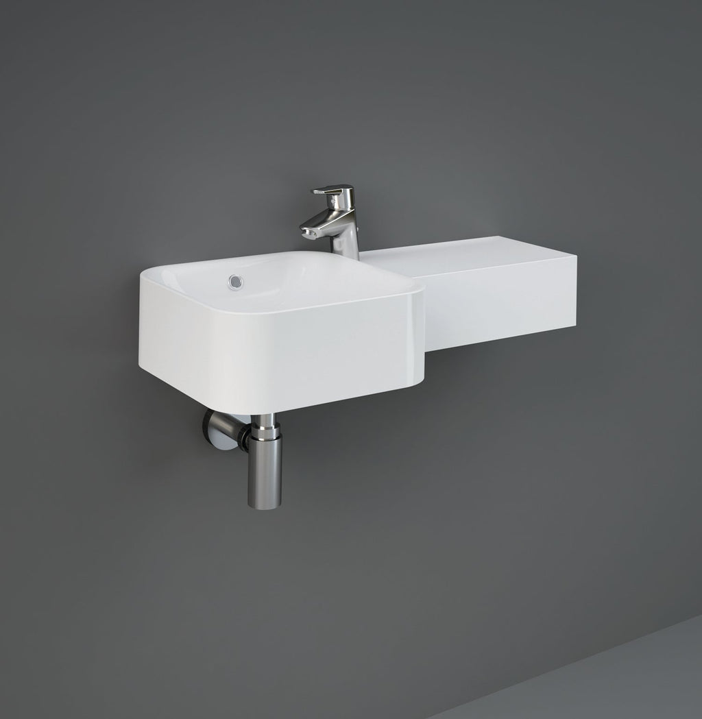 Barclay RAK Petit — Lavabo de Pared Cuadrado de Fireclay — imagen 3