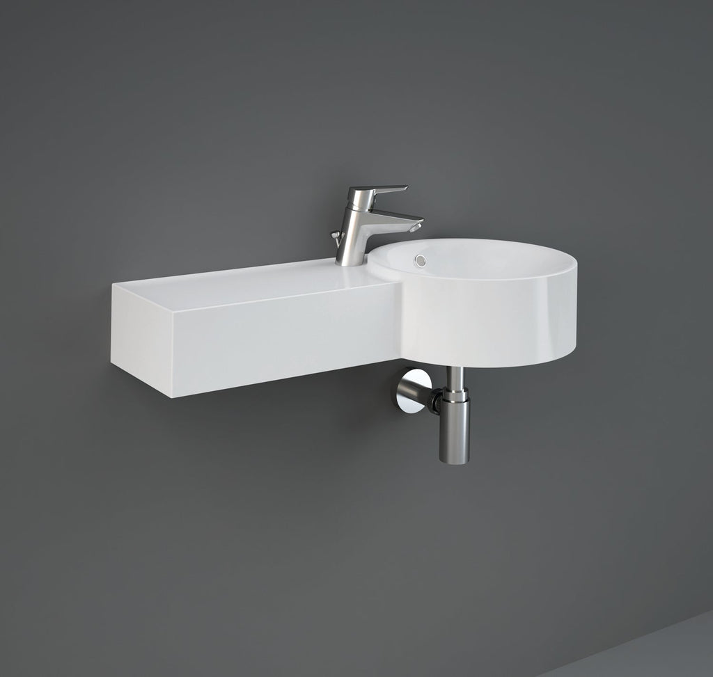 Barclay RAK Petit — Lavabo de Pared Redondo de Fireclay — imagen 5