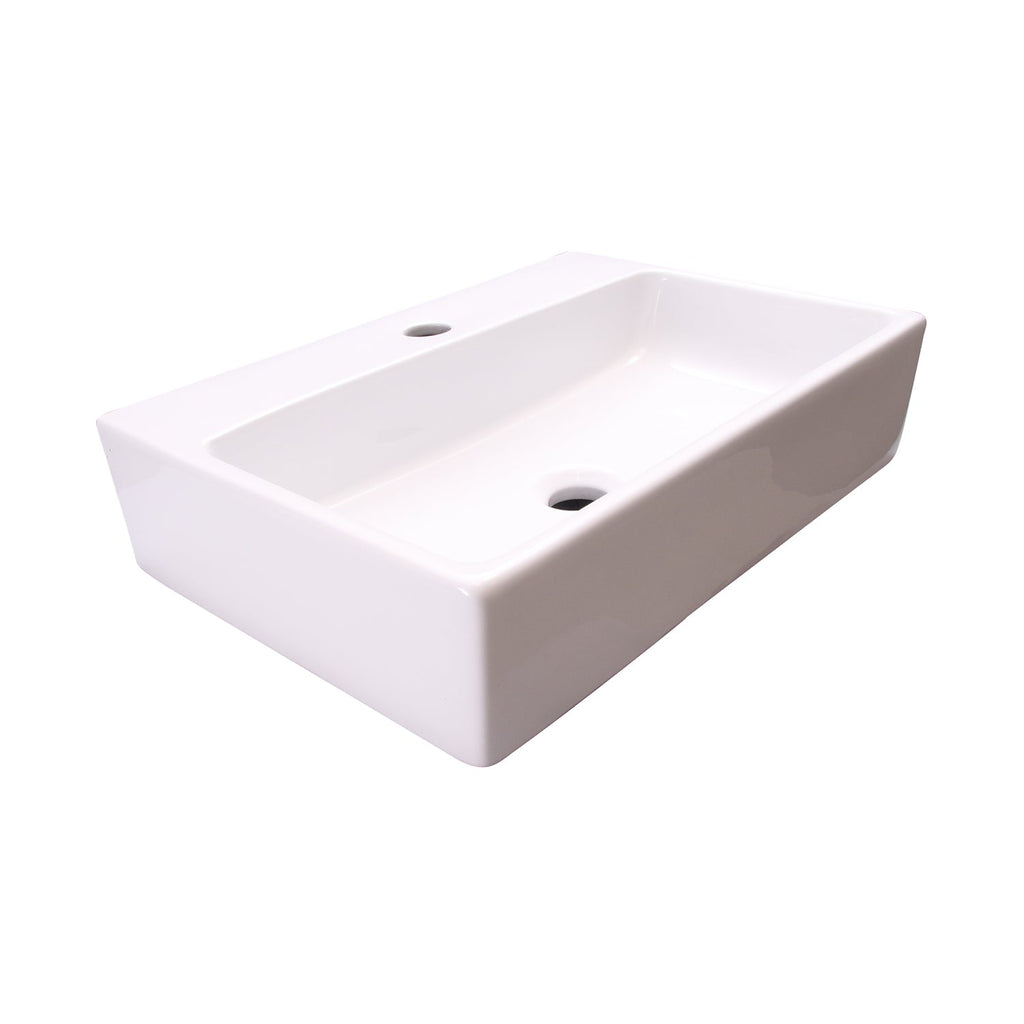 Barclay Leanne 20" — Lavabo de Pared Rectangular de Cerámica — imagen 2