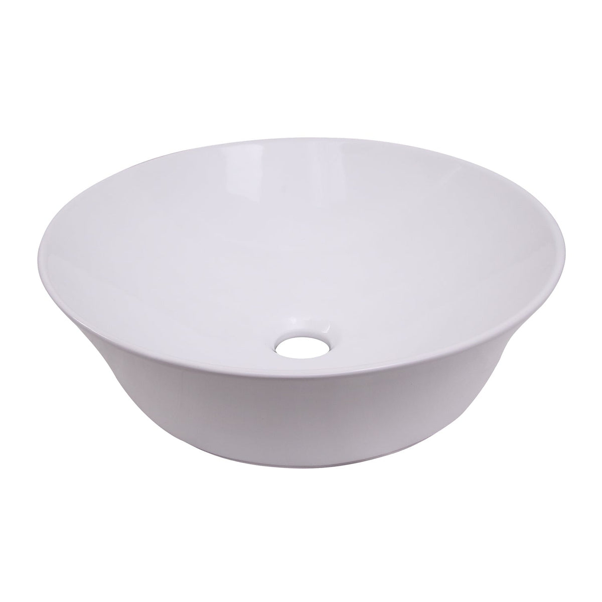 Barclay Shasta 16" — Lavabo de Sobreponer Redondo de Cerámica · 4-433WH — imagen 1