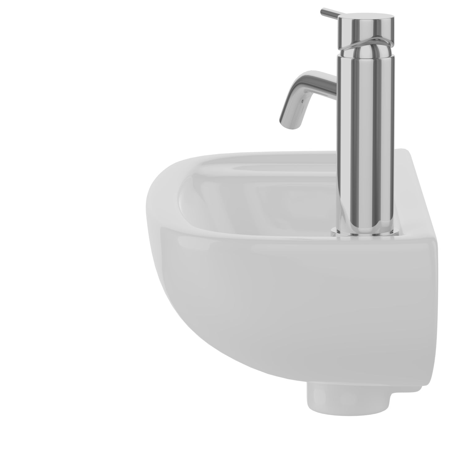 Barclay Compact Slim Line — Lavabo de Pared de Cerámica — imagen 5
