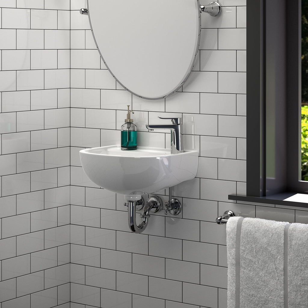 Barclay Compact 15" — Lavabo de Pared de Cerámica — imagen 6