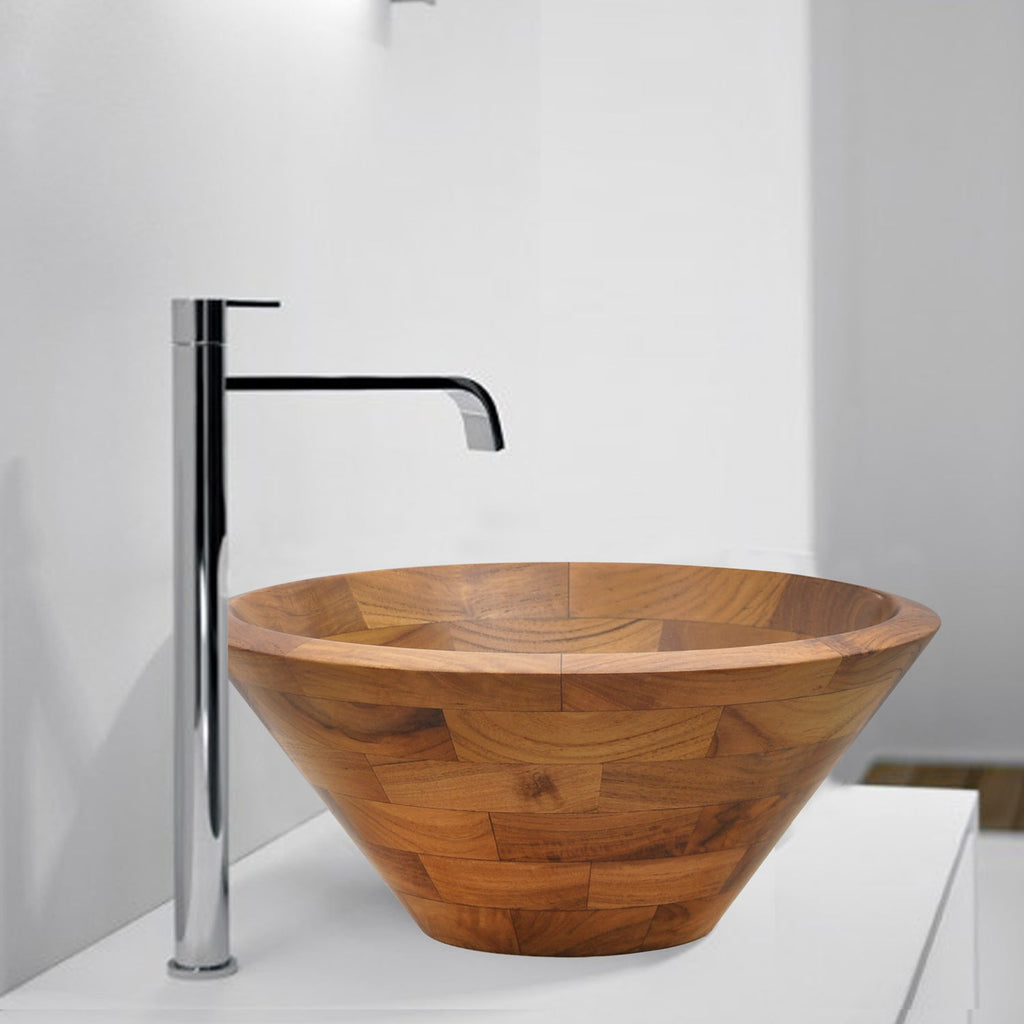 Barclay Catali — Lavabo de Sobreponer Cónico de Madera — imagen 5