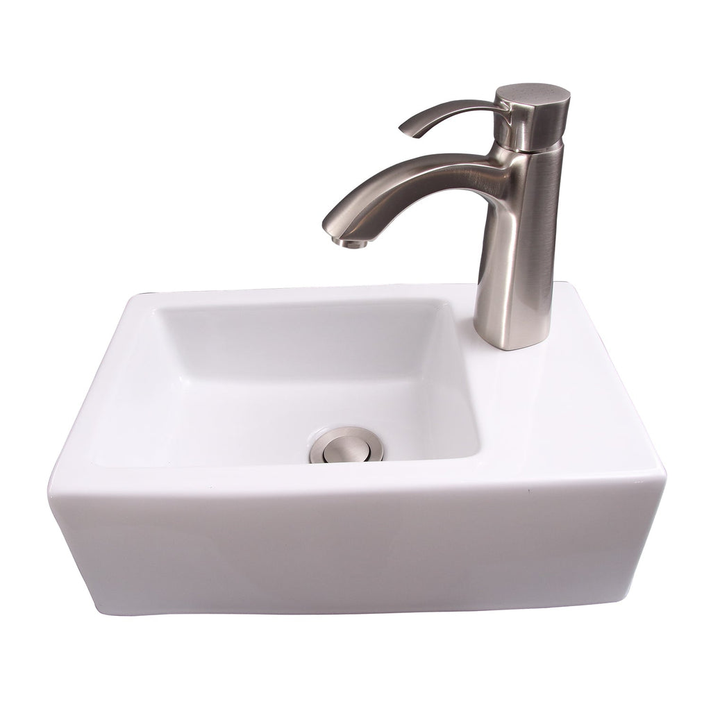 Barclay Avilla — Lavabo de Pared Rectangular de Cerámica — imagen 1