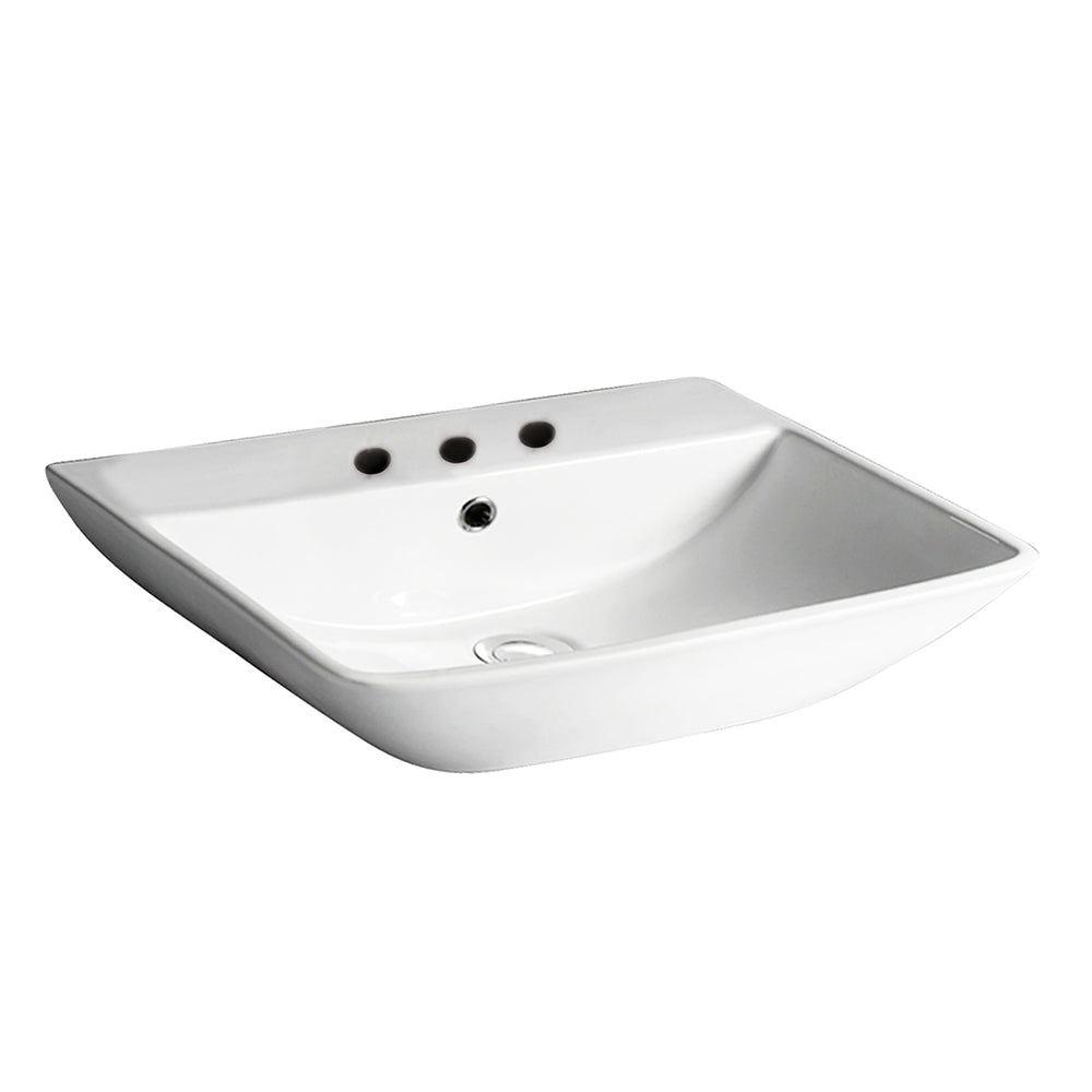 Barclay Summit 500 — Lavabo de Pared Rectangular de Cerámica — imagen 2