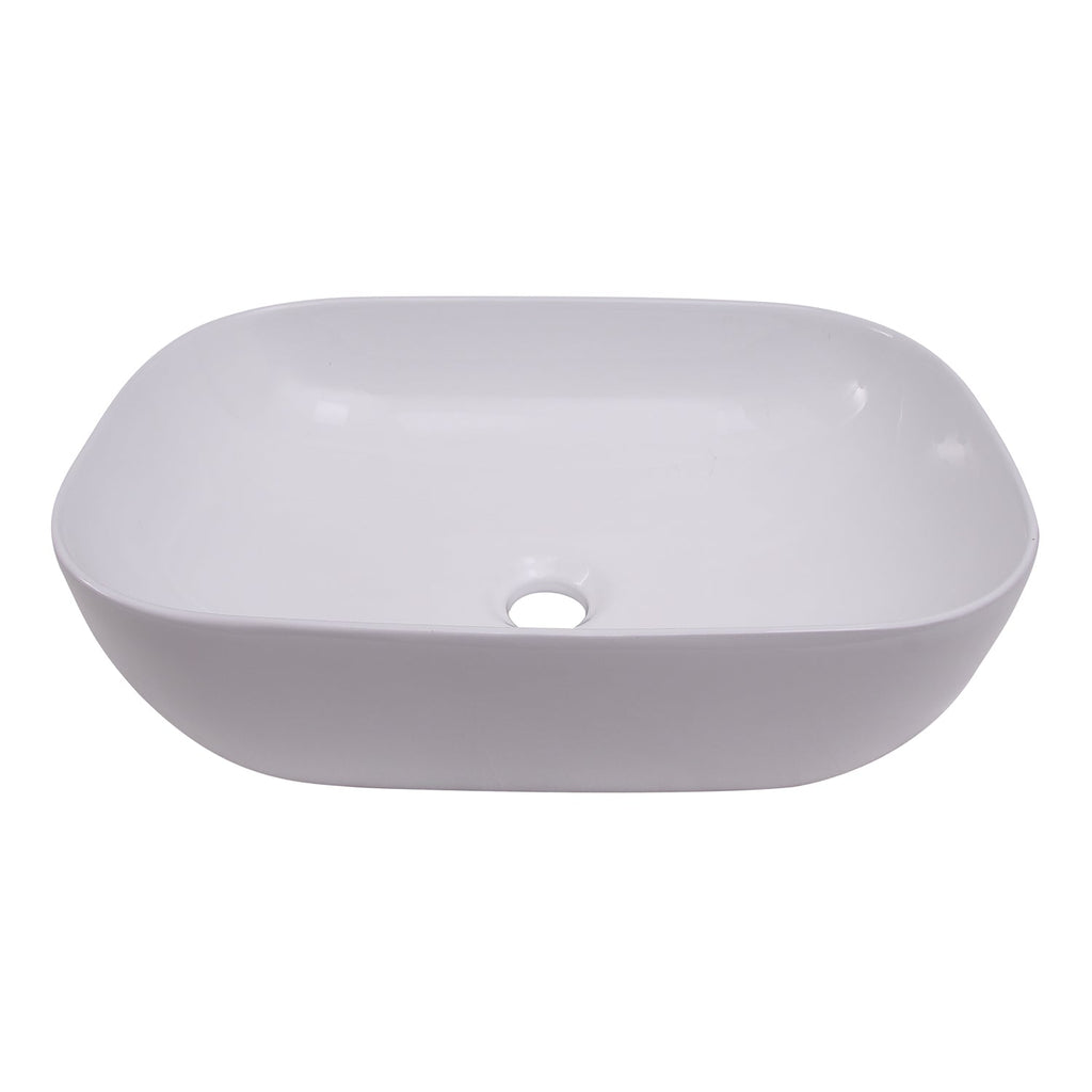 Barclay Shasta 18" — Lavabo de Sobreponer Rectangular de Cerámica — imagen 1