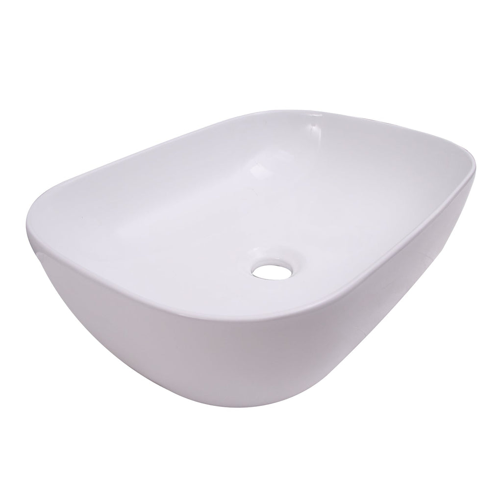 Barclay Shasta 18" — Lavabo de Sobreponer Rectangular de Cerámica — imagen 2