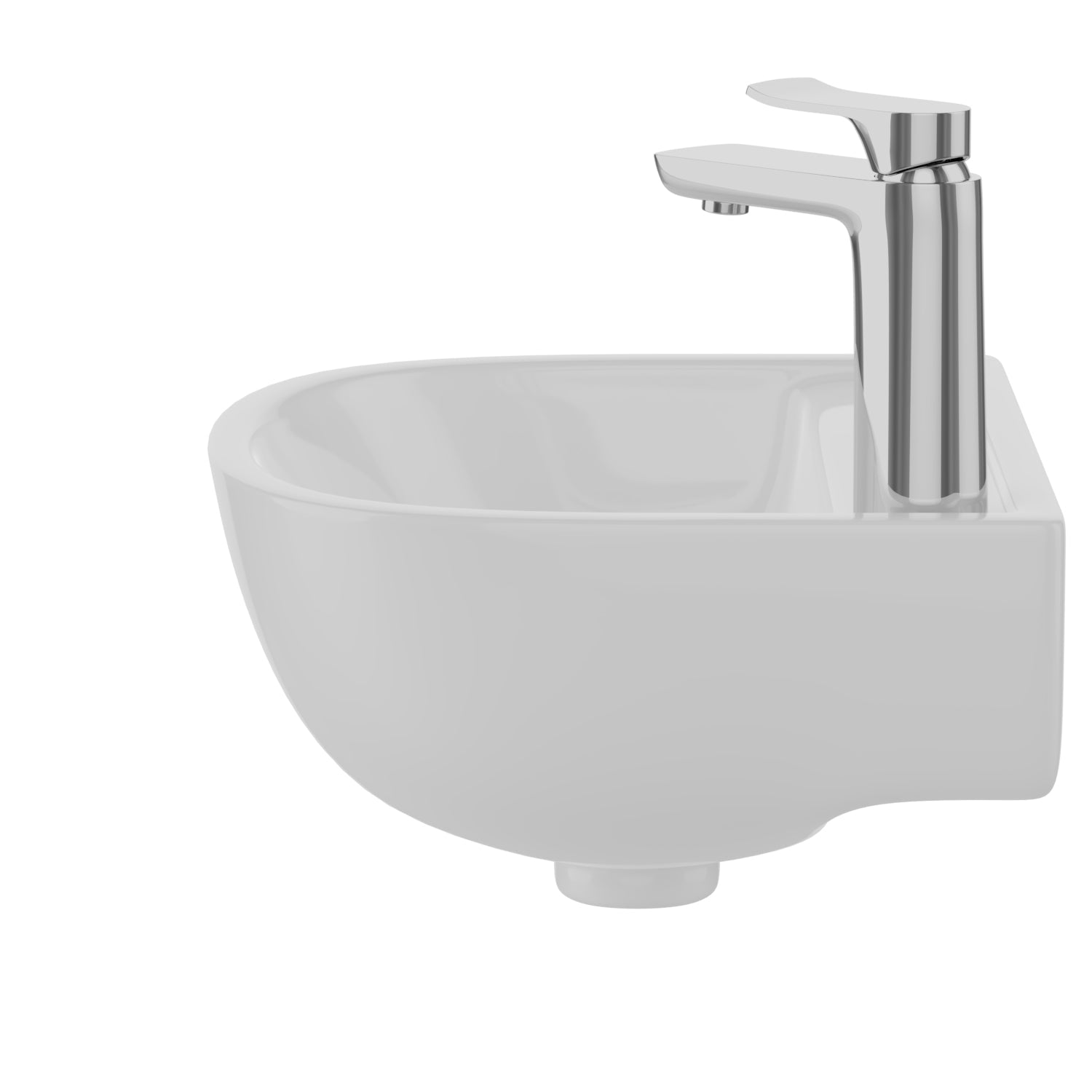 Barclay Compact 15" — Lavabo de Pared de Cerámica — imagen 4