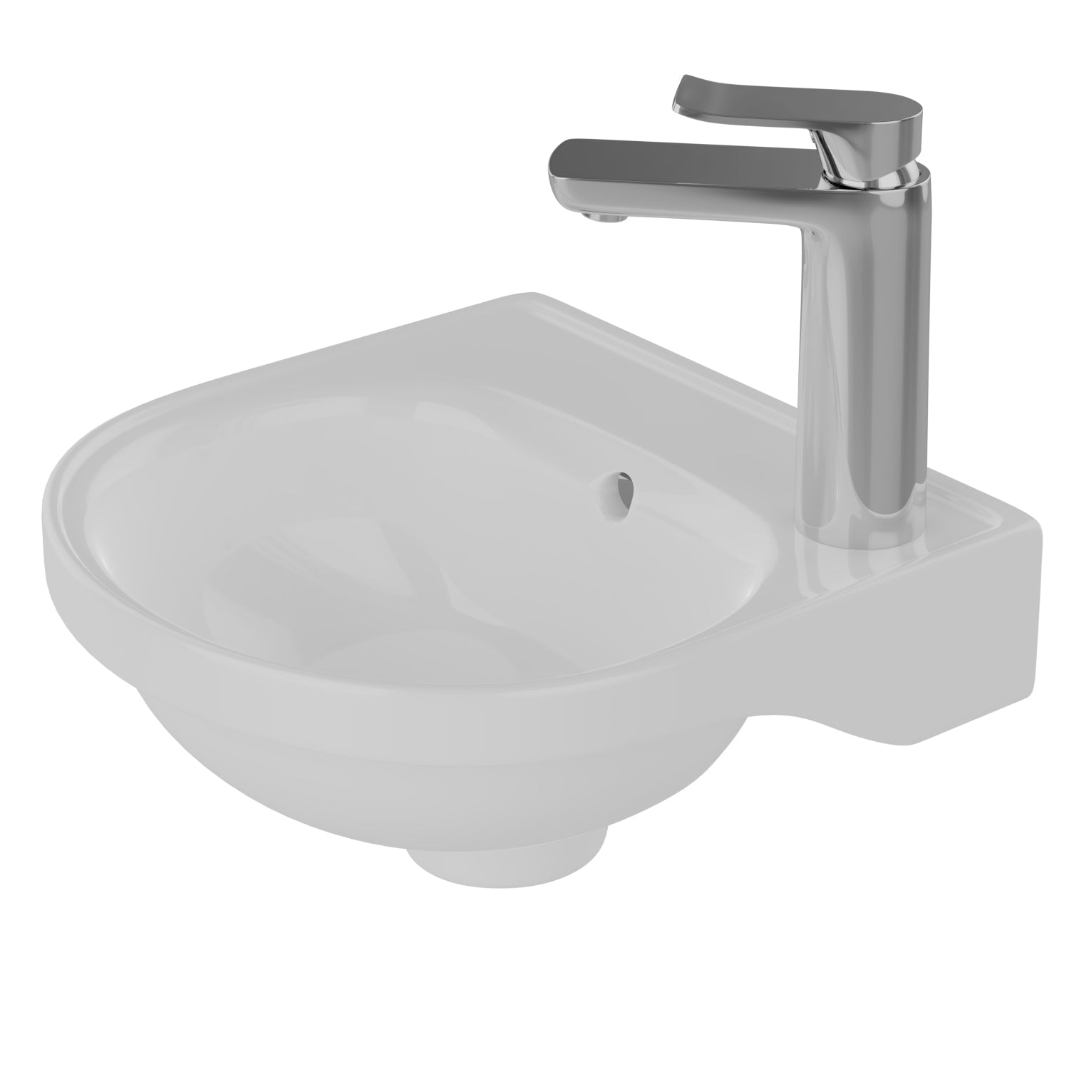 Barclay Tina — Lavabo de Pared de Cerámica — imagen 4