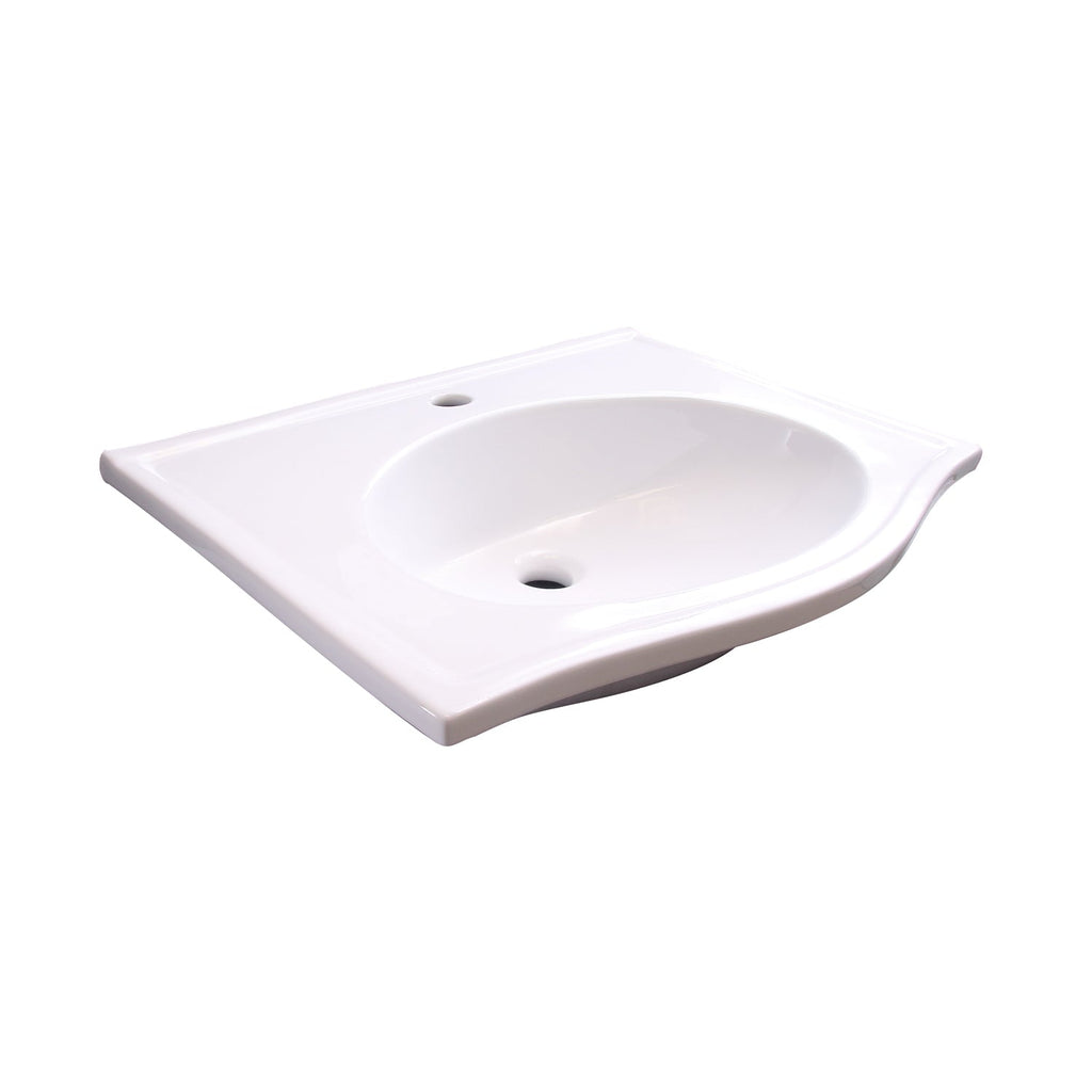 Barclay Carlisle 25" — Lavabo de Pared Rectangular de Cerámica — imagen 2