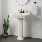 Barclay Sussex 550 — Lavabo con Pedestal Rectangular de Cerámica — imagen 6