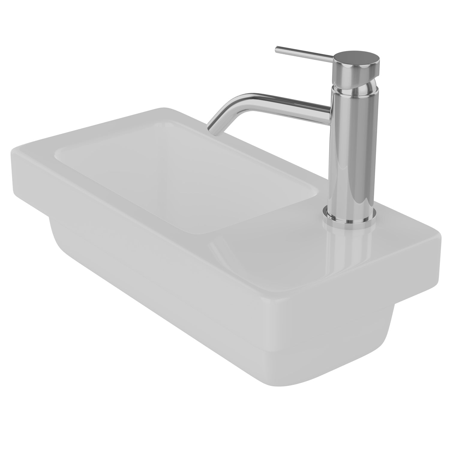 Barclay Resort 450 — Lavabo de Pared Rectangular de Cerámica — imagen 3