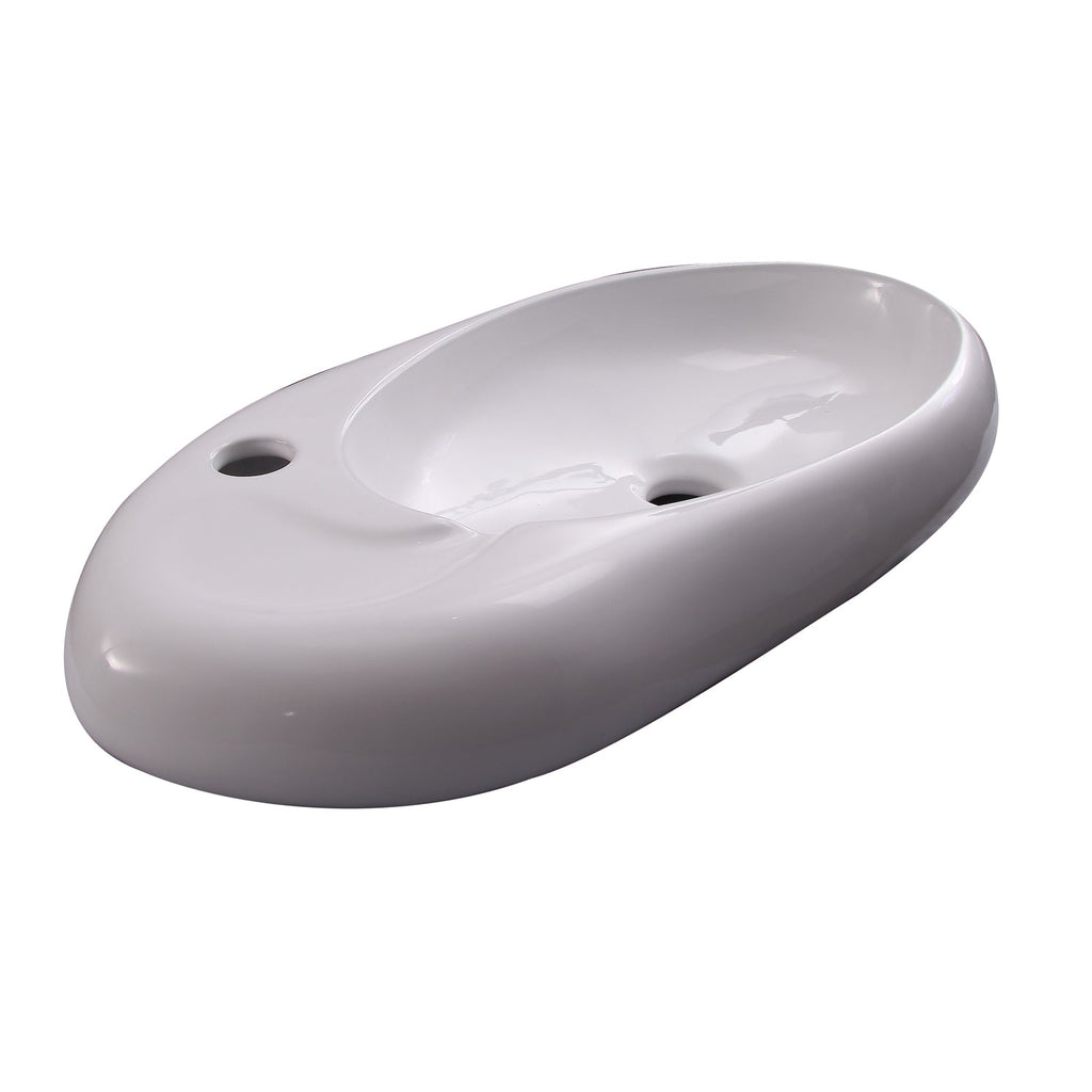 Barclay Borden 23" — Lavabo de Pared de Cerámica — imagen 2